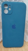 iPhone 11 case etui Apple silicone niebieski ciemny