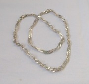 łańcuszek ze srebra 925 splot singapur