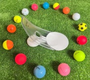 Przyrząd do trenowania uderzeń golfowych putting White