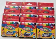 Kredki grafionowe Colorino 12 kolorów 9 opakowań