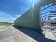 Hala z drewna klejonego / 80x40m / PIR / Plandeka 