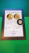 Double Eagle Moneta 20$ Replika z 1933 Mennicza Certyfikat