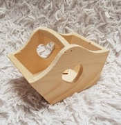 Koszyczek z serduszkiem drewniane do decupage 