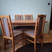 Stół 160cm i 4 krzesła 