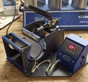 Używana prasa do kubków pozioma Sublimacja Termotransfer 