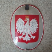 Godło Polski emaliowane z czasów  PRL