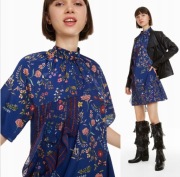 R m Desigual Florence sukienka chabrowa Kwiaty