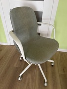 LANGFJALL Krzesło konferencyjne z podłokiet., Gunnared beżowy/biały