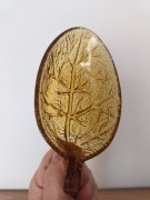 Miseczka liść E. Trzewik Drost Ząbkowice miodowe szkło