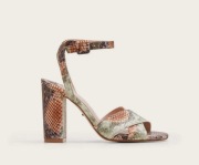 MANGO sandałki szpilki wężowa skóra eko NOWE słupek 40