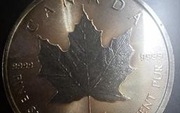 KANADYJSKI LIŚĆ KLONOWY LIŚĆ KLONU 2022 ROK 1 UNCJA SREBRA