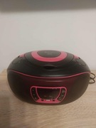 Denver TCL-212BT – CD/USB/MP3/FM + Bluetooth, czarno-różowy