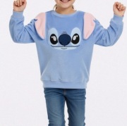 Nowa bluza Stitch uszy 3 D mięciutka 116 cm