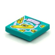 Klocki Lego Tile 2x2 BeatBit Album Kazoos Pattern 