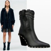 ZARA botki skórzane, kowbojki, STUDIO LIMITED EDITION, czarne, r. 37