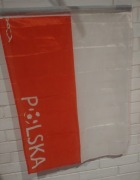 Flaga kibica POLSKA biało-czerwona 60x80 cm