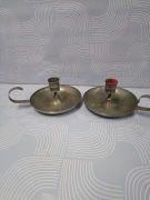 Dwa świeczniki kaganki 