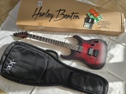 Harley Benton Amarok-BT BKRD Quilted Burst Barytonowa Gitara elektryczna 