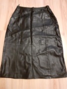 SPÓDNICA  CZARNA - SKÓRA NATURALNA  40 - MIĘKKA SKÓRA