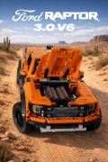 Klocki Technic Ford Raptor 1380 szt. Model 42126 F-150 Duży Pojazd 42cm