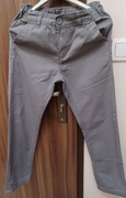 Spodnie chłopięce szare - materiałowe 