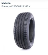Michelin Primacy 4 235/50R19 LETNIE NOWE 2025 cena za sztukę