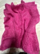 Bluzeczka kamizelka z moheru handmade S