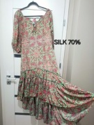 Sukienka boho hiszpanka jedwab L 40