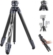 NEEWER LITETRIP LT32 Statyw 62", z włókna węglowego, głowica 360°