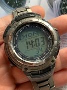 Zegarek Casio Pathfinder 52mm bransoleta titanium 