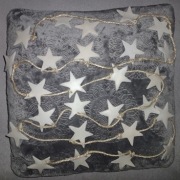 łancuch na choinkę z gwiazdek porcelanowych 