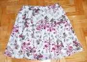 58^ bpc letnia spódnica szyfonowa w gumkę kwiaty  52/54 nowa