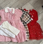 Ubrania rozmiar 86 sukienka 3 szt letnie