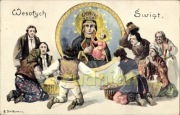 WESOŁYCH ŚWIĄT Matka Boska 1909
