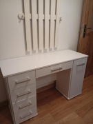 Sprzedam biurko białe – stan jak nowe – 125x45x75 cm – Warszawa Żoliborz