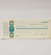 Weksel z opłatą 5 zł ,rok1995 ze znakami wodn.