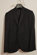 Garnitur czarny Vistula: marynarka + spodnie | super slim | 100 % wełna