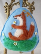 ZAWIESZKA "LISEK NA POLANIE" FILC HAND MADE