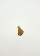 Zawieszka sea glass jak naturalne morskie szkło do naszyjnika brązowe