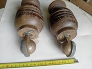 Dwie stare nogi z kółkami..fotel