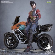 Figurka druk 3D żywica " Panam Cyberpunk - F1342 " - 220 mm