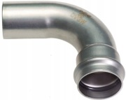 B-PRESS KOLANO 90° JEDNOKIELICHOWE 18mm STAL WĘGLOWA CONEX OCYNK
