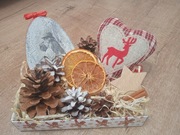 Kompozycja Boże Narodzenie, stroik decoupage 