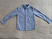 Niebieska elegancka koszula z długim rękawem H&M 146 jak nowa