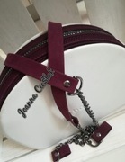 BORDO pasek+CZARNY ŁAŃCUSZEK do obag moon light 