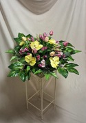Stroik na grób cmentarz kompozycja kwiaty wiązanka nagrobna tylko 1szt 