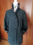 Nowy płaszcz przejściowy kurtka czarna melanż 40/38 12