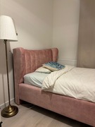 Łóżko tapicerowane Jasmine 120x200 bez pojemnika (różowe)