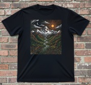 T-shirt góry dolina potok Koszulka z górami Rozmiary w opisie