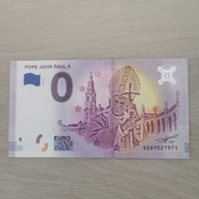 0 euro Jan Paweł II 2019r. 